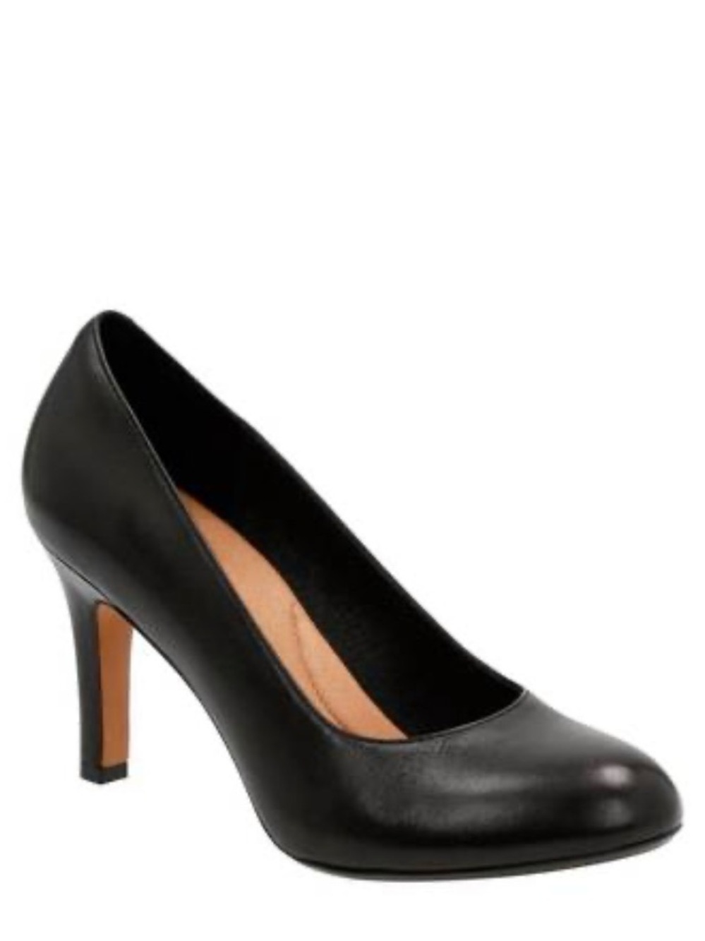 CLARKS heavenly star pump in black leather